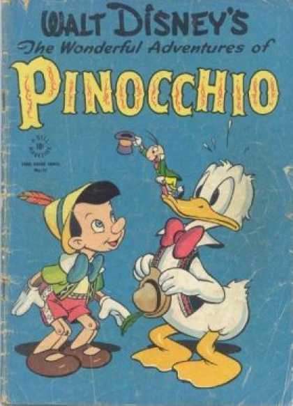 Four Color 92 - Donald Duck - Jiminy Cricket - Pinocchio - Walt Disney - The Wonderful Adventures
