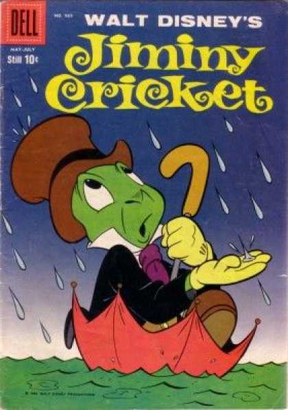 Four Color 989 - Cricket - Top Hat - Rain - Red Umbrella - Yellow Gloves
