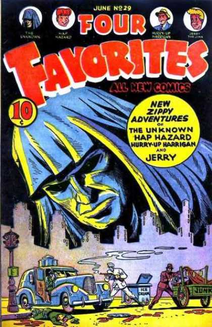 Four Favorites 29 - Zippy Adventures - All New Comics - Hap Hazard - Jerry - Hurry Up Harrigan