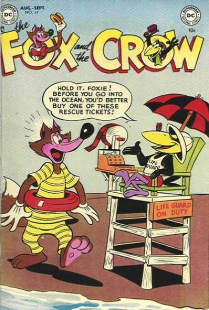 Fox and the Crow 11 - Fox - Umbrella - Chair - Sea - Beach