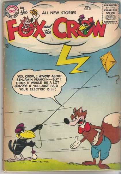 Fox and the Crow 29 - Kite - Sky - Lightning - Light Bulb - Flying