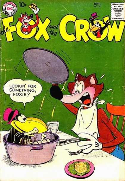 Fox and the Crow 51 - Superman National Comics - Approved By The Comics Code - Chair - Glass - Plate