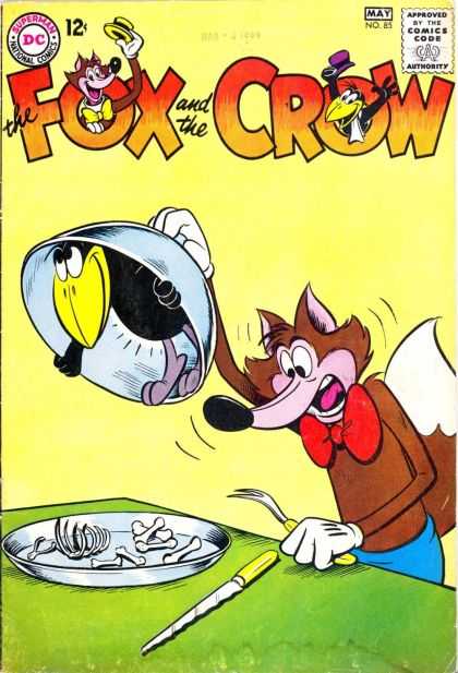 Fox and the Crow 85 - Bone - Plate - Pork - Knife - Table