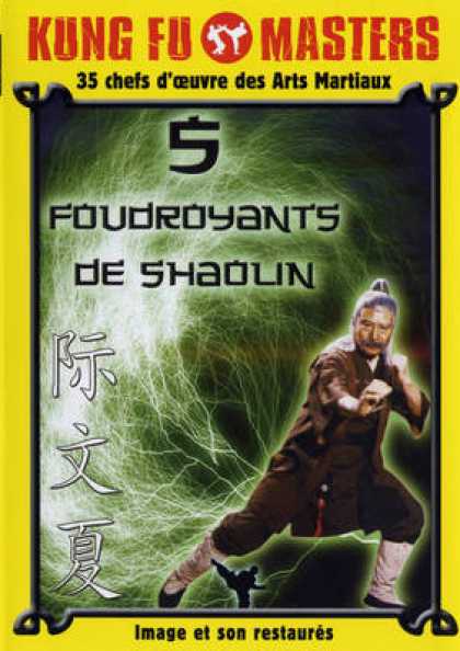 French DVDs - 5 Foudroyants De Shaolin