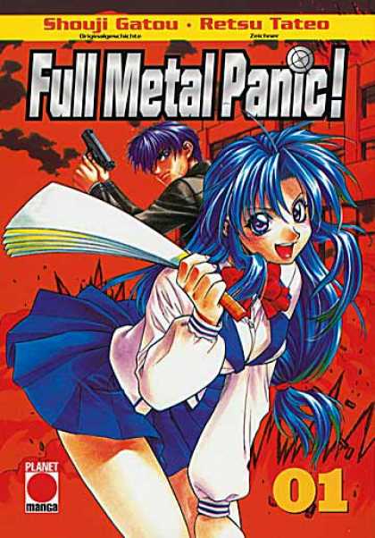 Full Metal Panic 1 - Shouji Gatou - Retsu Tateo - Planet Manca - Mans With Gun - Woman With Fan