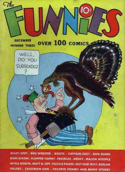 Funnies 3 - Turkey - Hatchet - Man - Circle - Feathers