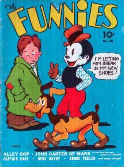 Funnies 30 - Dog - Shoes - Alley Oop - John Carter Of Mars - Gene Autry