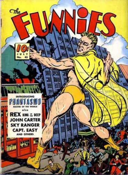 Funnies 45 - Phantasmo - July No 45 - Master Of The World - Rex King - John Carter