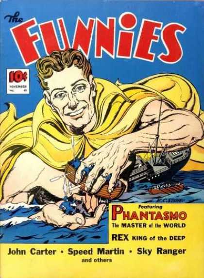 Funnies 49 - Phantasmo - John Carter - Speed Martin - Sky Ranger - Rex King Of The Deep