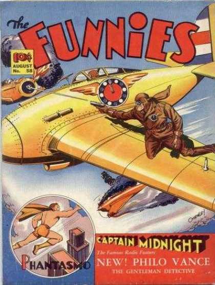 Captain Midnight - Sky - Phantasmo - Air Plane - Dog Fight Funnies 58 - Captain Midnight - Sky - Phantasmo - Air Plane - Dog Fight