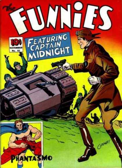 Pilot - Captain Midnight - Guns - Tank - Phantasmo Funnies 61 - Pilot - Captain Midnight - Guns - Tank - Phantasmo