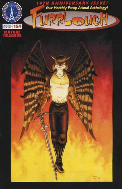 Furrlough 154 - Sword - Wings - Mature Readers - 14th Anniversary Issue - Radio Comix