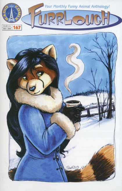 Furrlough 167 - Hot Mug - Coat - Gloves - Fox - Snow