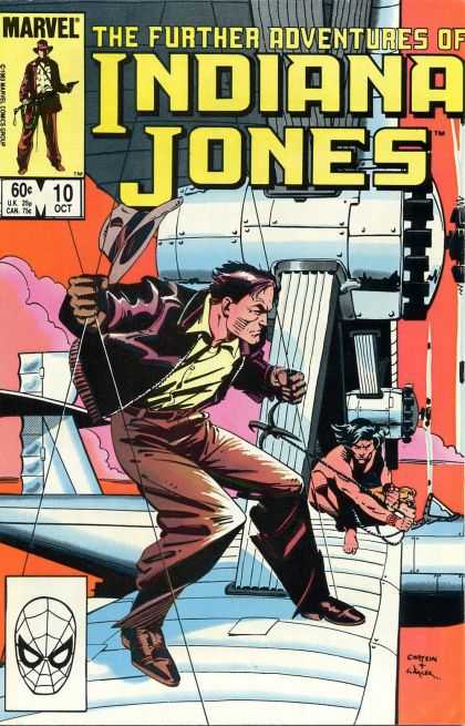 Further Adventures of Indiana Jones 10 - Airplane - Out On A Wing - Lost The Hat - Grappling Hook - Sky High Battle - Bob Wiacek, Howard Chaykin