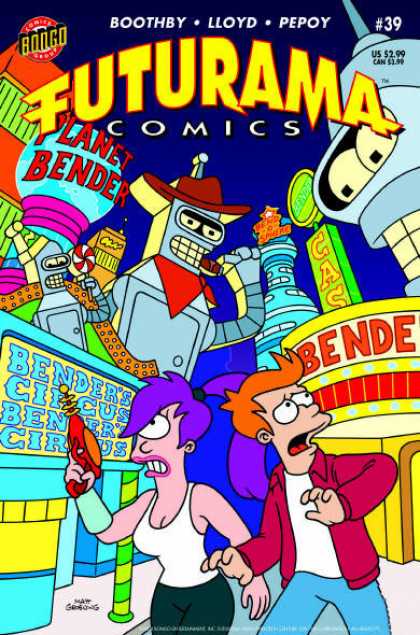 Futurama 39 - Planet Bender - Big Circus - Bender Circus - Building Robo - Tall Robo