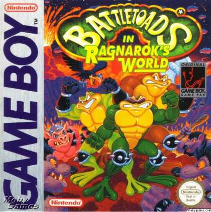 Game Boy Games - Battletoads in Ragnarok's World
