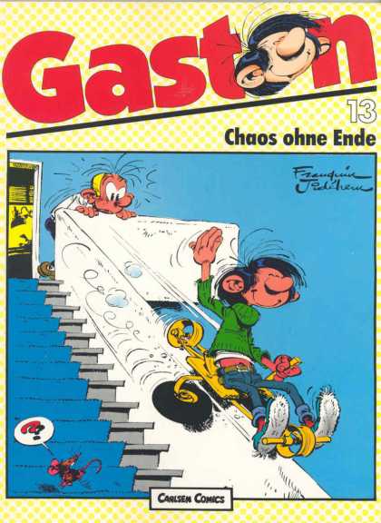 Gaston 13 - Chaos - Escalator - Skateboard - Jeans - Mouse