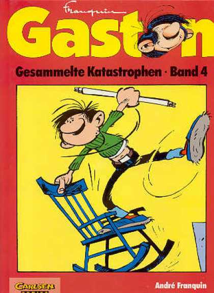 Gaston 23 - Gesammelte Katastrophen - Band 4 - Man On A Chair - Andre Franquin - Slippers