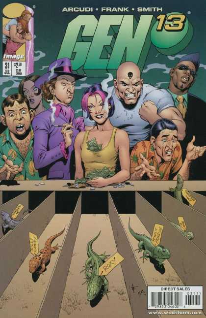 Gen13 31 - Lizards - Purple Hat - Cigarette - Skull - Mohawk - Gary Frank