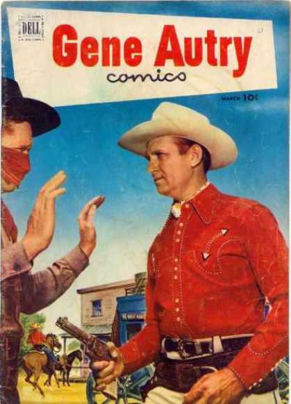 Gene Autry Comics 61 - Dell - Cowboy - Cowboy Hat - March - 10 Cents