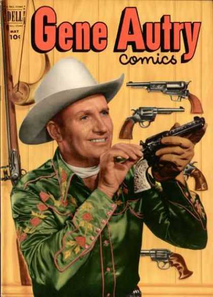 Gene Autry Comics 63 - Gun - Hat - Dell - Man - Rifle