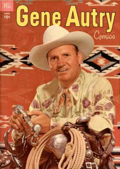 Gene Autry Comics 64 - Hat - Rope - Saddle - Spur - Cowboy