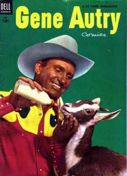 Gene Autry Comics 77 - Cowboy - Milk - Dell - Baby Bottle - 10 Cents