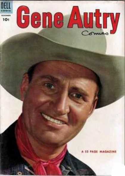 Gene Autry Comics 81 - Dell - Hat - Man - A 52 Page Magazine - Cowboy