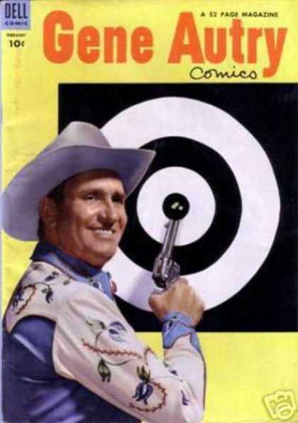 Gene Autry Comics 84 - Dell - Cowboy Hat - Gun - Cowboy - Target