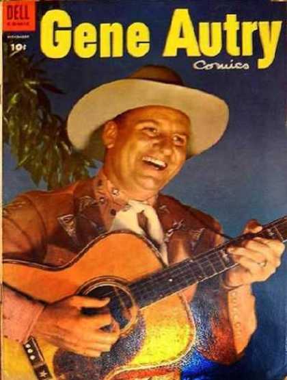 Gene Autry Comics 93 - Cowboy - Guitar - Cowboy Hat - Guitar Player - Brown Suit