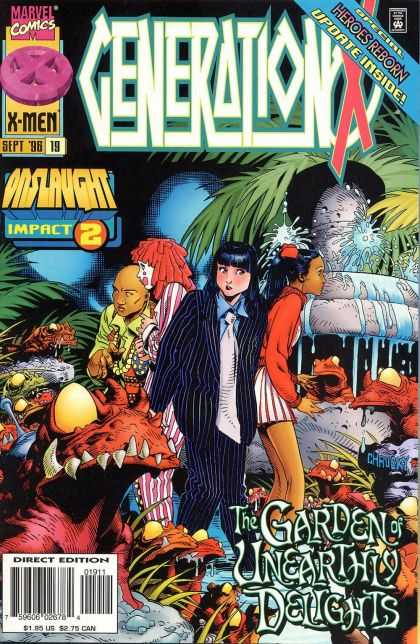Generation X 19 - Marvel Comics - X-men - Sept 88 - Onslaught Impact 2 - The Garden Of Unearthly Delights - Chris Bachalo, Mark Buckingham