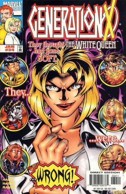 Generation X 34 - Marvel - Marvel Comics - White Queen - Generation - Generationx - Jason Johnson