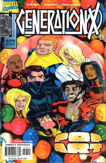 Generation X 37 - Gum Balls - Multi Race - Superheros - Xmen - Bubble Gum - Terry Dodson