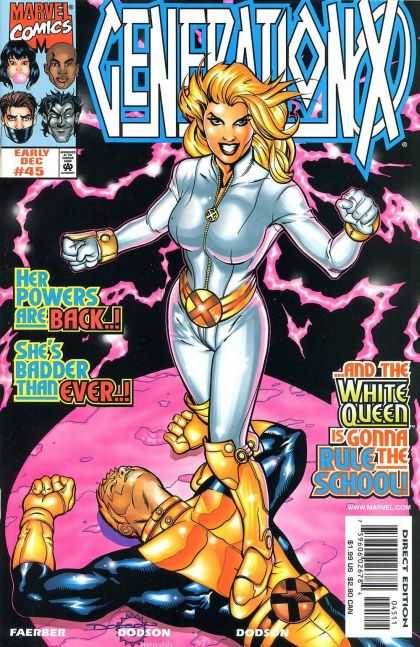 Generation X 45 - White Queen - Shes Badder Than Ever - Pink Lightning - White Jumpsuit - Her Powers Are Back - Terry Dodson