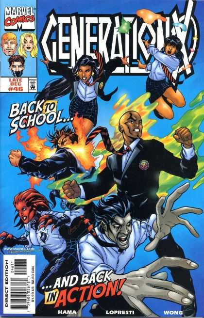 Generation X 46 - Marvel Comics - Late Dec46 - Back To School - Back In Action - Direct Edition - Terry Dodson