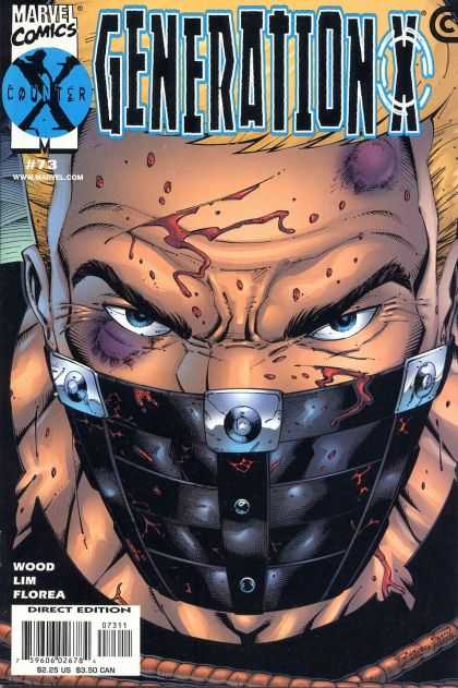Generation X 73 - Marvel - Face - Mask - Blood - X Counter - Ron Lim