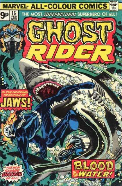 Ghost Rider 16 - Shark - Jaws - Supernatural - Blood - Superhero - Mark Texeira