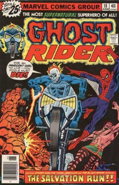 Ghost Rider 18 - Hercules - Thing - Motorcycle - Spidernman - Salvation Run - Tony Moore