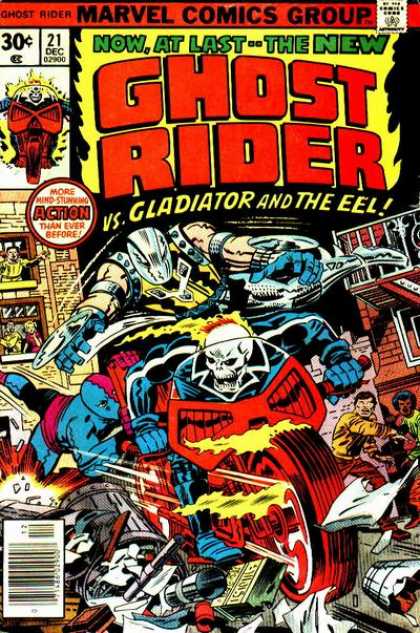 Ghost Rider 21 - Gladiator - Eel - Skull - Fire - Motorcycle - Jack Kirby, Marko Djurdjevic