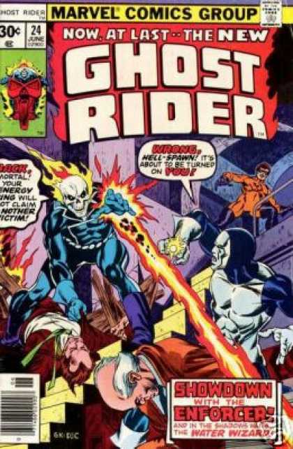 Ghost Rider 24 - Marvel Comics Group - Approved By The Comics Code - Bike - Showdown - Enforcer - Dave Cockrum, Marko Djurdjevic