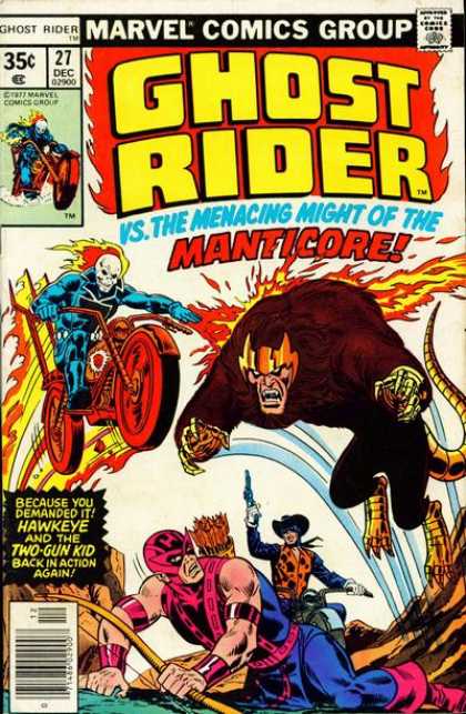 Ghost Rider 27 - Manticore - Hawkeye - Two-gun Kid - Marvel - Marvel Comics - Marko Djurdjevic, Sal Buscema
