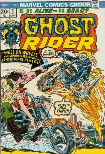 Ghost Rider 3 - Flames - Motorcycle - Possessed - Skull - Stare Of Penance - Clayton Crain, Frank Frazetta