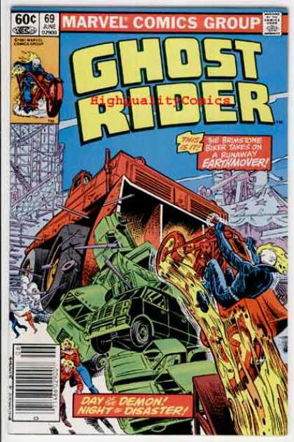 Ghost Rider 69 - Motorcycle - Earthmover - Marvel Comics - Classic Comics - Adventure - Dave Simons, Salvador Larroca
