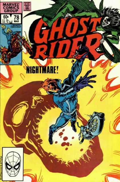 Ghost Rider 78 - Skull - Motorcycle - Falling - Eat - Wings - Dave Simons, Salvador Larroca