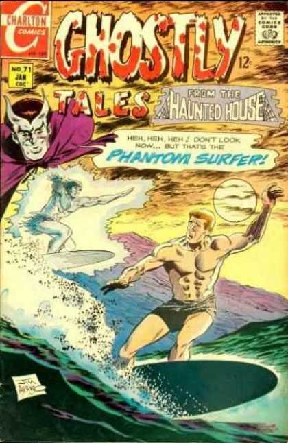 Ghostly Tales 71 - Phantom Surfer - Sun - Waves - Surfboard - Ocean