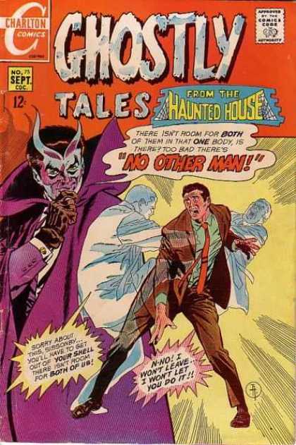 Ghostly Tales 75 - Charlton - Haunted House - Speech Bubble - Men - Dracula