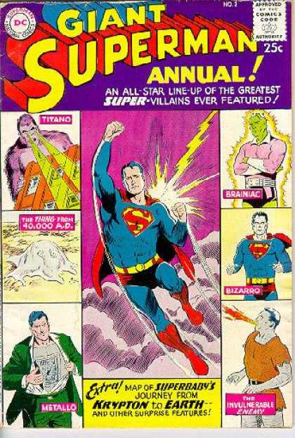 Giant Superman Annual 2 - Invulnerable - Villains - Origin - Collection - Adversaried