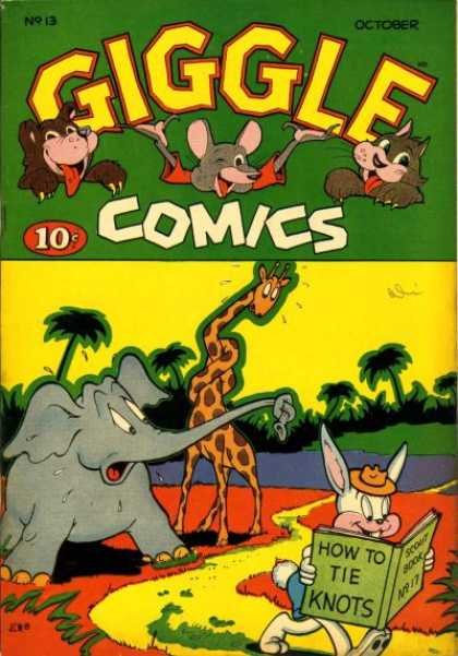 Giggle Comics 13 - Giraffe - Elephant - How To Tie Knots - Trees - Scout Book