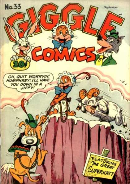 Giggle Comics 33 - Superkatt - Ram - Dog - Baby - Wolf