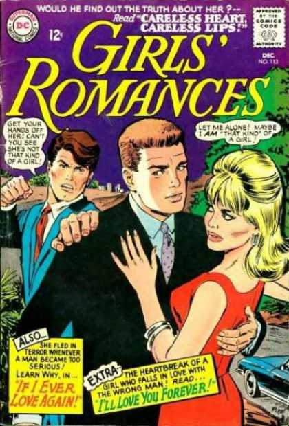 Dc - Romance - Carless Heart - Careless Lip - Comics Code Girls' Romances 113 - Dc - Romance - Carless Heart - Careless Lip - Comics Code